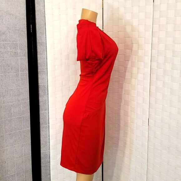 LARK&RO 3/4 OF SLEEVE INVISIBLE BACK ZIPPER CLOSURE WOMEN"S DRESS - Picture 6 of 14